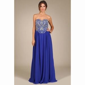 ROYAL Blue Sweetheart Dress 1419